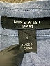 Nine West 100% Cotton Blue 3/4 Sleeve Button-Down Shirt Size S - photo 7