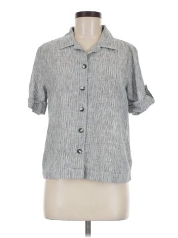 Hot Cotton Short Sleeve Blouse (view 1)