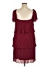 DKNY 100% Polyester Burgundy Cocktail Dress Size 16 - photo 2
