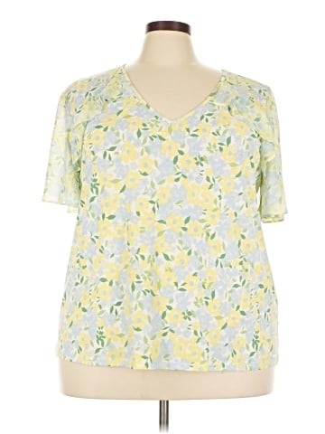 Calvin Klein Short Sleeve Blouse (view 1)