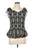 SWS Essentials 100% Polyester Black Short Sleeve Blouse Size L - photo 1