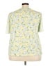 Calvin Klein Yellow Short Sleeve Blouse Size 2X - photo 2