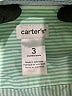 Carter's 100% Cotton Green Short Sleeve Button-Down Shirt 0-3 MO / 3 MO - photo 3