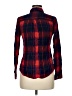Sim & Sam 100% Rayon Plaid Red Long Sleeve Button-Down Shirt Size M - photo 2