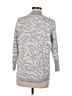 MULTIPLES Animal Print Gray Turtleneck Sweater Size M - photo 2