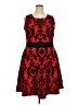 Spense Paisley Red Cocktail Dress Size 18 - photo 1