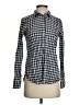 J.Crew Checkered-gingham Black Long Sleeve Button-Down Shirt Size 4 - photo 1
