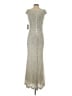 Vince Camuto Metallic Silver Cocktail Dress Size 2 - photo 2
