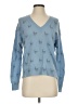 Skull Cashmere Blue Pullover Sweater Size S - photo 1