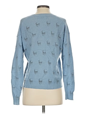 Skull Cashmere Pullover Sweater (view 2)
