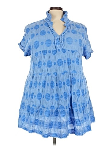 Umgee Short Sleeve Blouse (view 1)
