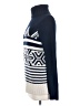 J.Crew Chevron-herringbone Blue Wool Pullover Sweater Size S - photo 5