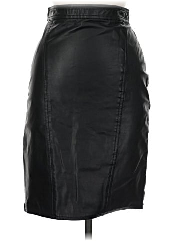 WINLIT Faux Leather Skirt (view 1)