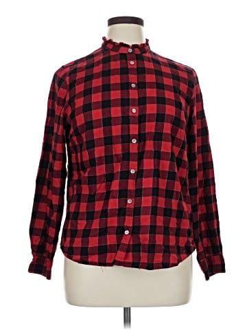 J.Crew Factory Store Long Sleeve Button-Down Shirt (view 1)
