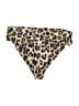 PrettyLittleThing Animal Print Gold Swimsuit Bottoms Size 10 - photo 1