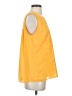 Q&A 100% Polyester Yellow Sleeveless Blouse Size S - photo 4