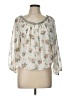 Max Studio 100% Polyester Ivory 3/4 Sleeve Blouse Size L - photo 1