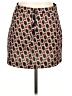 River Island Graphic Brown Casual Skirt Size 12 - photo 1