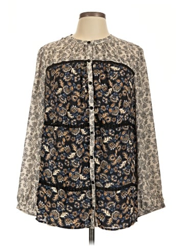 Woman Within Long Sleeve Blouse (view 1)