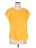 Lily White 100% Polyester Yellow Short Sleeve Top Size XL - photo 1