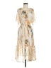 Veronica M. 100% Polyester Ivory Cocktail Dress Size M - photo 1
