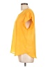 Lily White 100% Polyester Yellow Short Sleeve Top Size XL - photo 5