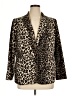 Vince Camuto 100% Polyester Animal Print Gold Blazer Size 14 - photo 1