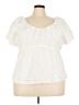 Old Navy Ivory Short Sleeve Blouse Size 3X - photo 1