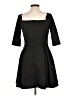 Just Fab Solid Black Cocktail Dress Size L - photo 2