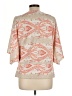 JM Collection Orange 3/4 Sleeve Blouse Size L - photo 2
