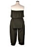 Thread Story Solid Green Jumpsuit Size 3X - photo 2