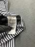 Discreet Stripes Silver Long Sleeve Blouse Size S - photo 8