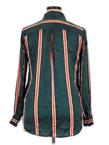 Equipment Long Sleeve Silk Top (view 2)