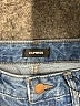 Express 100% Cotton Hearts Blue Jeans Size 0R - photo 7