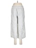 Max Studio Stripes Silver Linen Pants Size M - photo 2