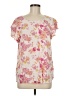 Rose & Thyme 100% Rayon Pink Short Sleeve Blouse Size M - photo 1