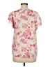 Rose & Thyme 100% Rayon Pink Short Sleeve Blouse Size M - photo 2