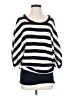 Moth 100% Cotton Stripes Blue Pullover Sweater Size XS - photo 1