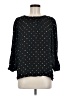 Ann Taylor 100% Polyester Polka Dots Black 3/4 Sleeve Blouse Size M - photo 1