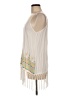 Entro 100% Rayon Ivory White Sleeveless Top Size M - photo 5
