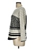 Luna Chevron-herringbone Gray Pullover Sweater Size L - photo 5