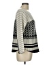 Luna Chevron-herringbone Gray Pullover Sweater Size L - photo 4