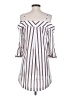 JOA Stripes White Casual Dress Size XS - photo 2
