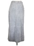 Eddie Bauer 100% Leather Gray Denim Skirt Size 14 - photo 2
