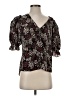 Joie 100% Polyester Black Short Sleeve Blouse Size S - photo 1