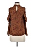 Meraki 100% Polyester Brown Sleeveless Blouse Size M - photo 2