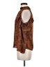 Meraki 100% Polyester Brown Sleeveless Blouse Size M - photo 5