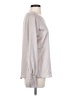 Ann Taylor 100% Polyester Gray Long Sleeve Blouse Size S - photo 4