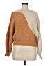 Lush Color Block Tan Pullover Sweater Size M - photo 1