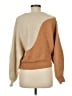 Lush Color Block Tan Pullover Sweater Size M - photo 2